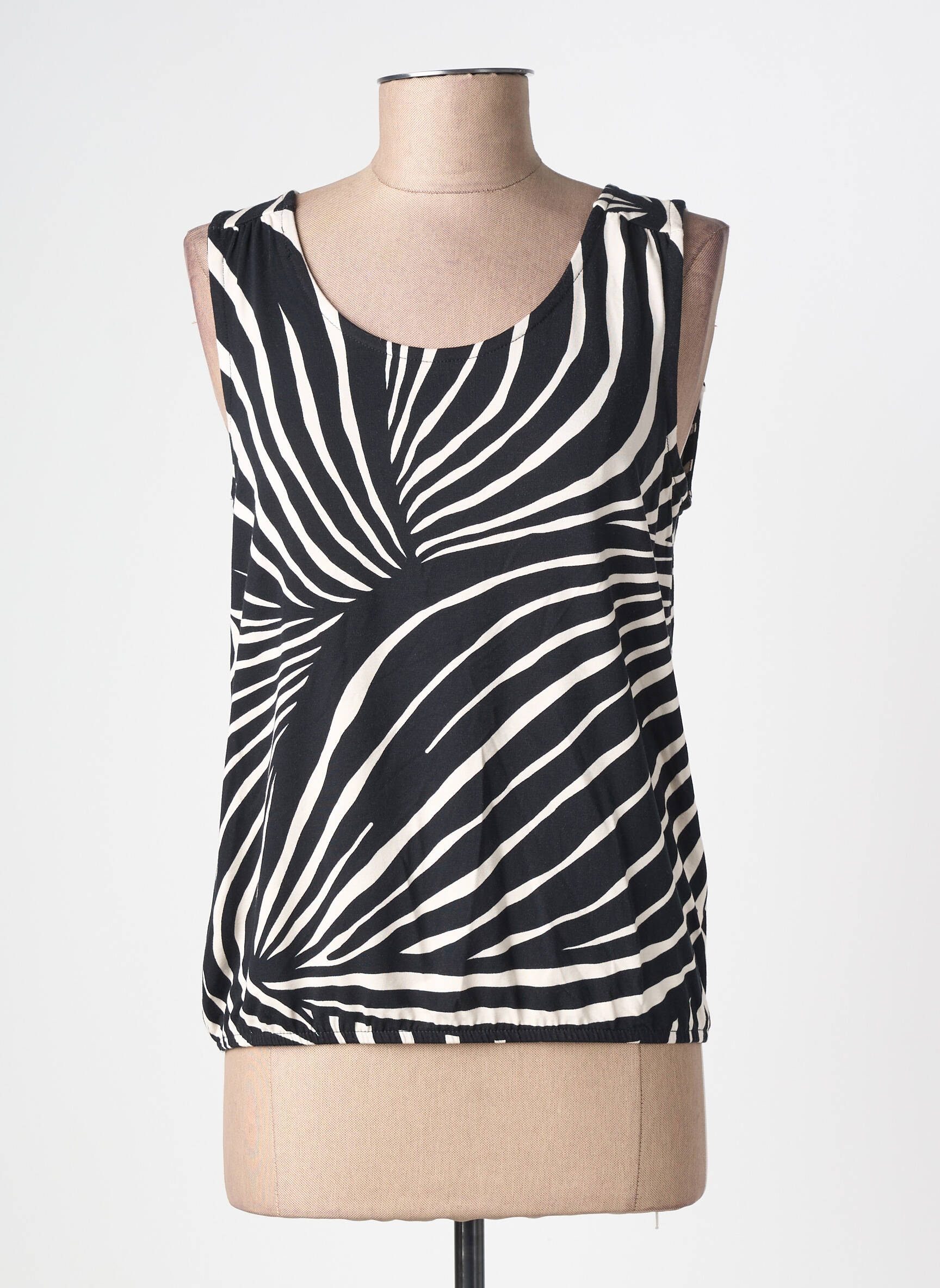 Top stretch sans manche noir STREET ONE femme
