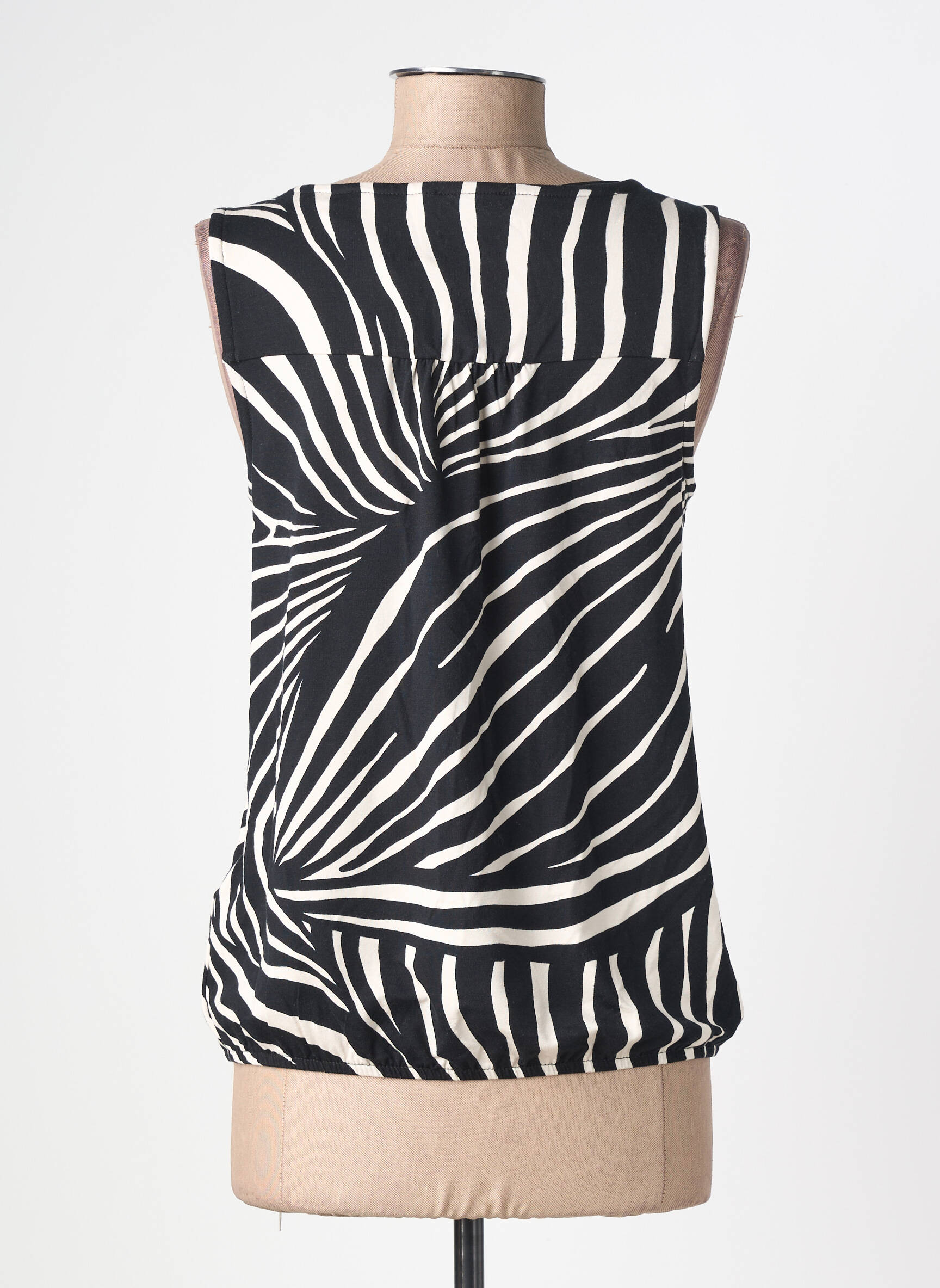 Top stretch sans manche noir STREET ONE femme