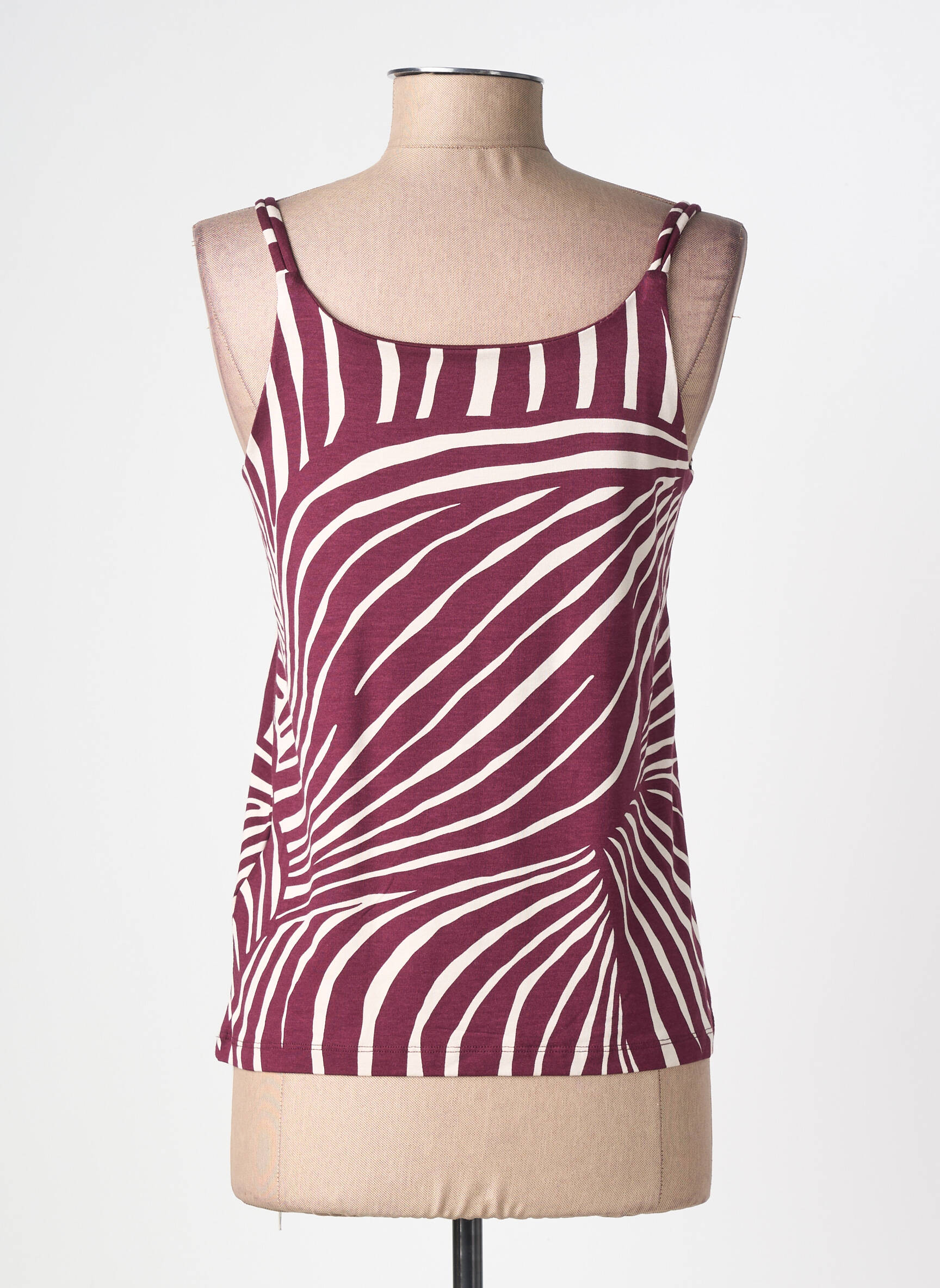Top stretch fines bretelles violet STREET ONE femme