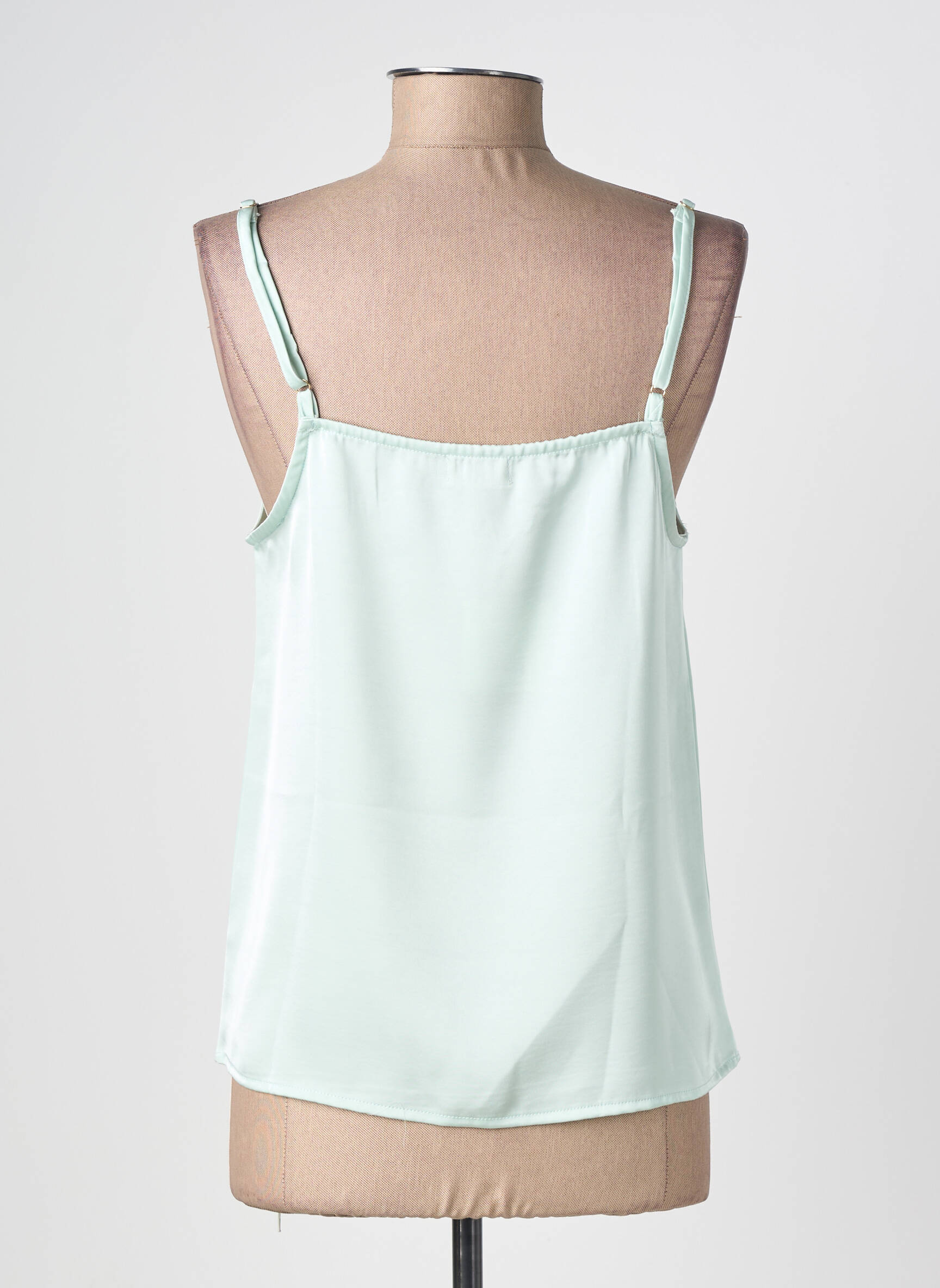 Top/caraco tissage satiné vert NEKANE femme