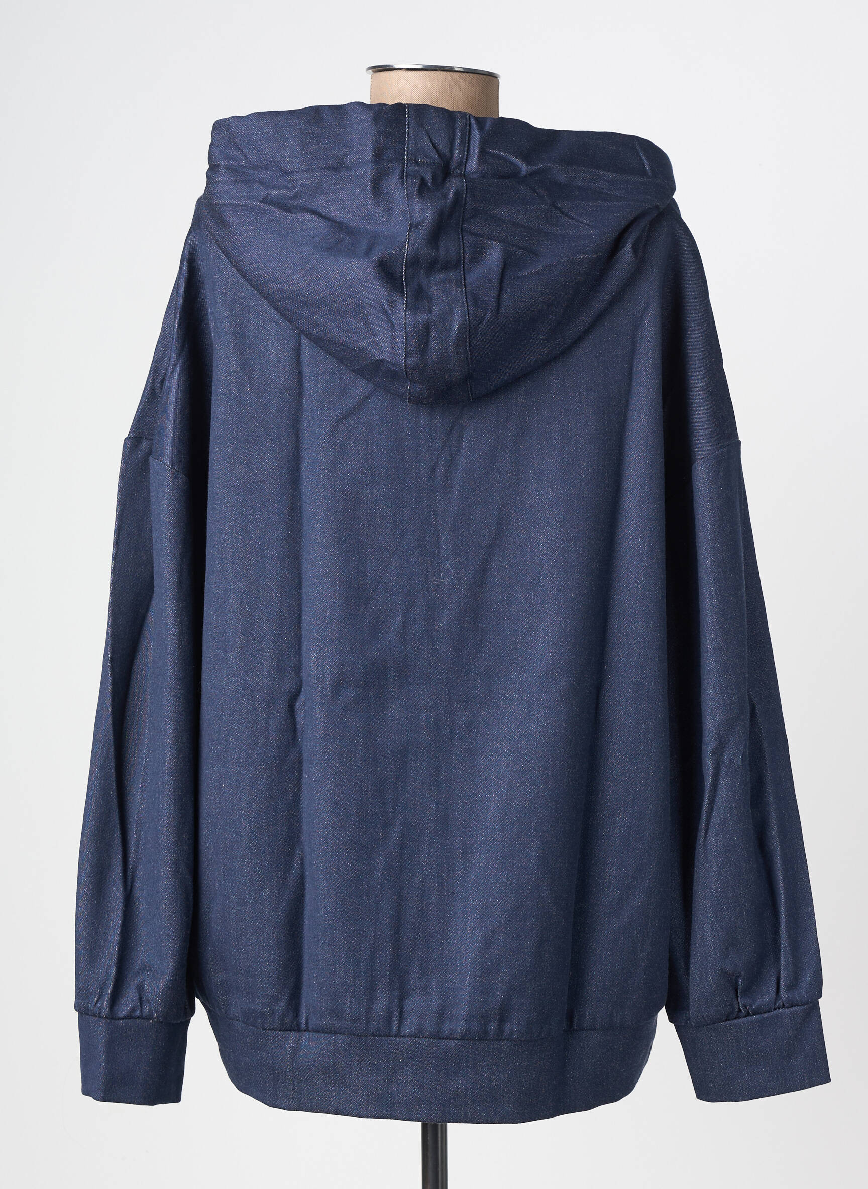 Veste casual col rond bleu PLEASE femme