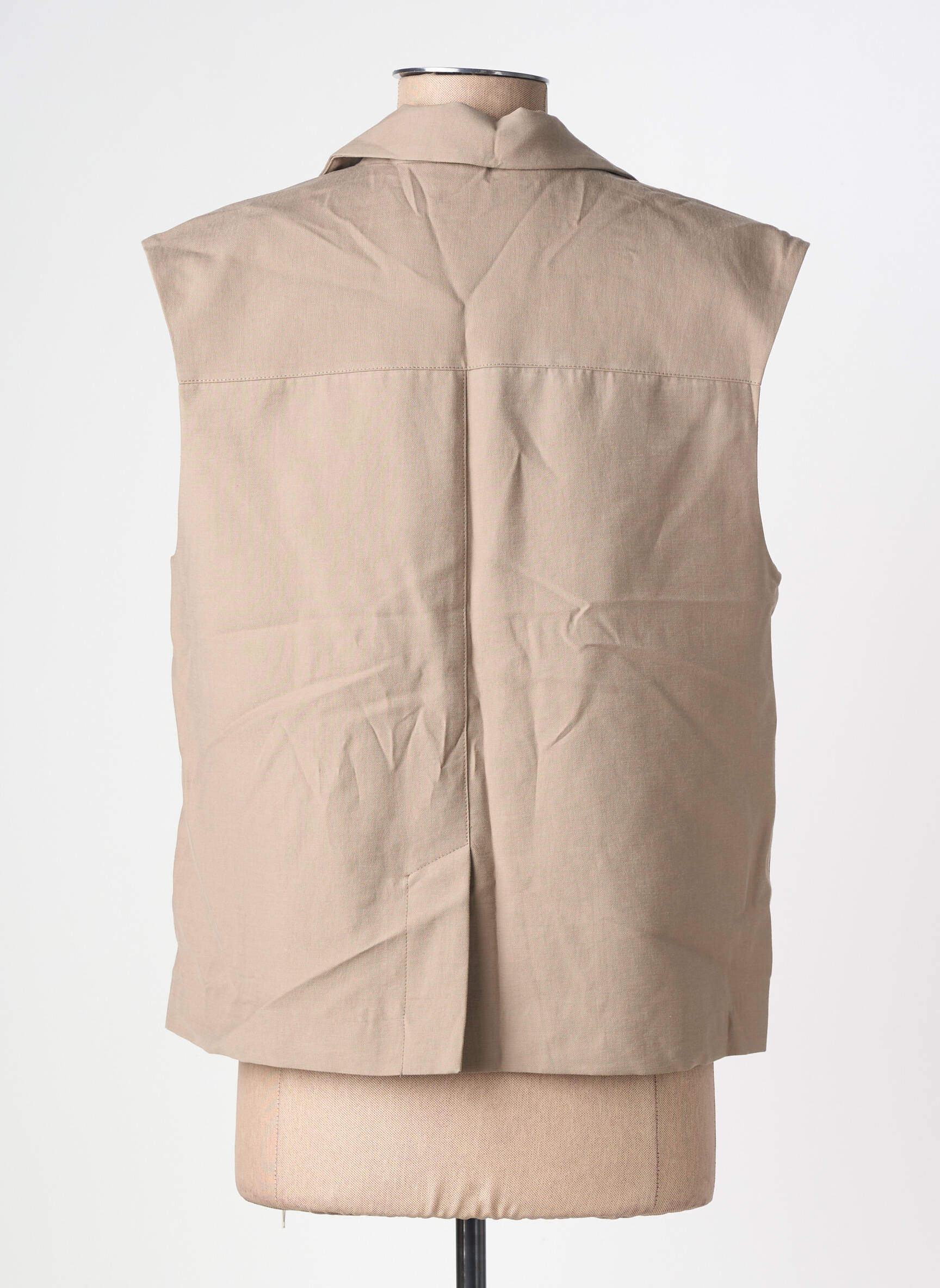 Gilet sans manche coupe droite marron STREET ONE femme