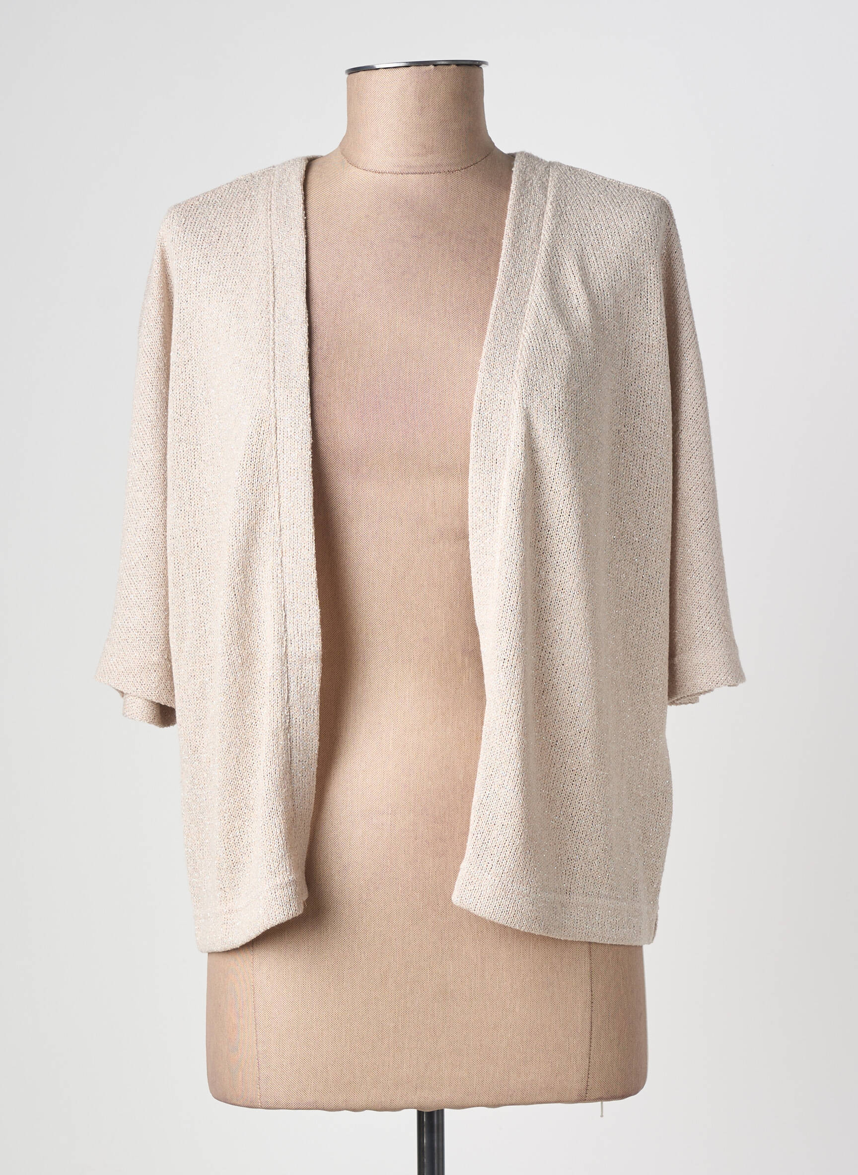 Gilet manches longues manches 3/4 beige STREET ONE femme