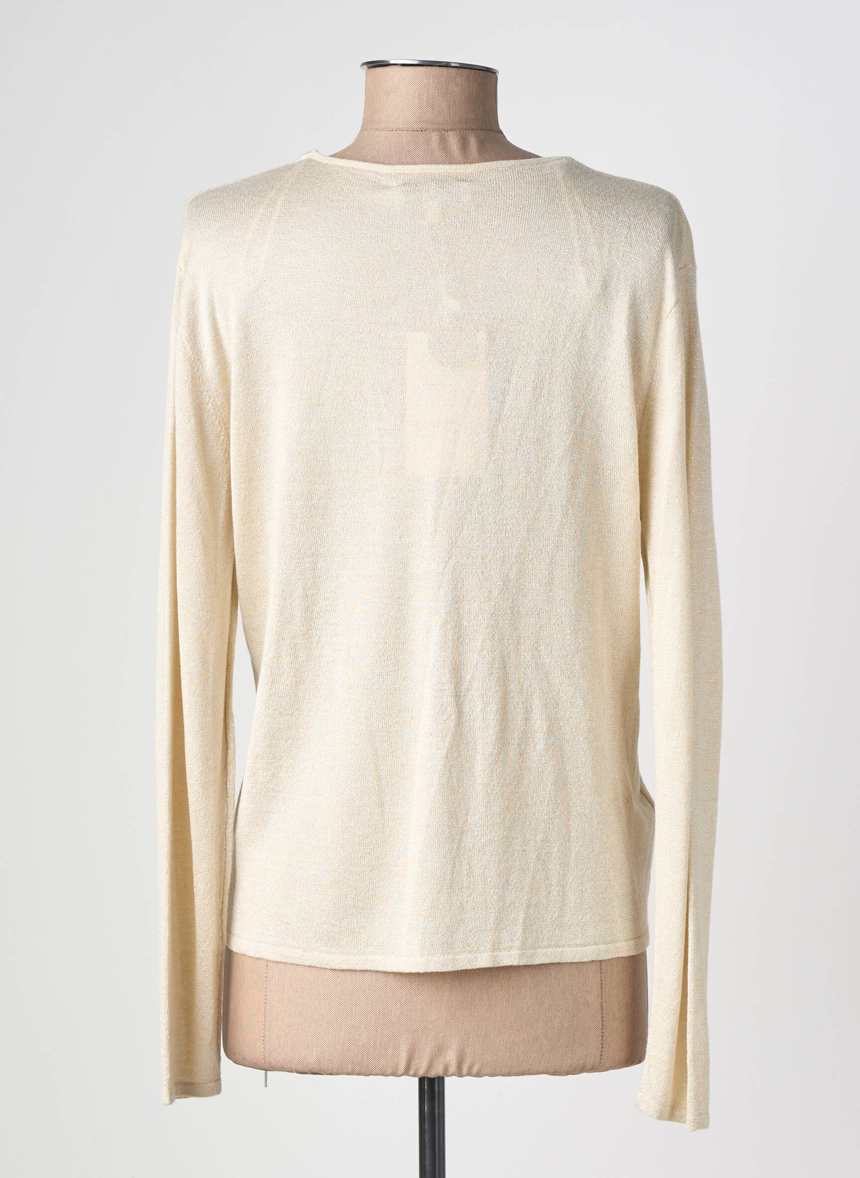 Gilet manches longues fermeture boutonnée sur le devant or SURKANA femme
