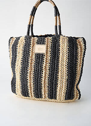 Sac fermeture zippée forme plage noir NEKANE femme