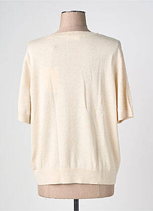Pull resserrée sur le bas manches courtes beige STREET ONE femme