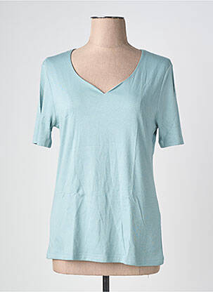 Top stretch manches courtes bleu STREET ONE femme