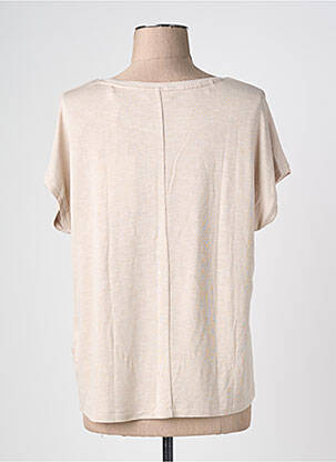 Top stretch manches courtes beige STREET ONE femme