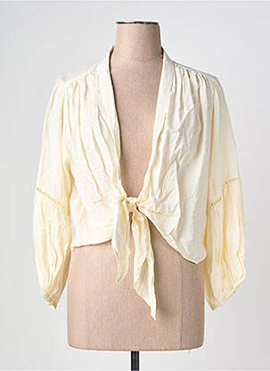 Top manches longues manches longues blanc LARAETHNICS femme