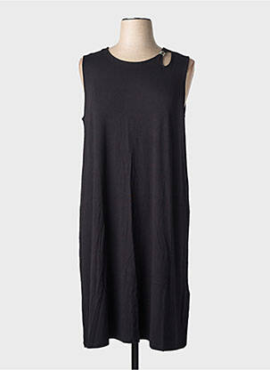 Robe mi-longue sans manche sans manche noir STREET ONE femme
