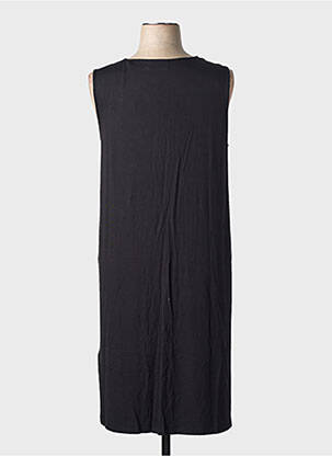 Robe mi-longue sans manche sans manche noir STREET ONE femme