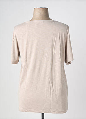 Top stretch manches courtes marron STREET ONE femme