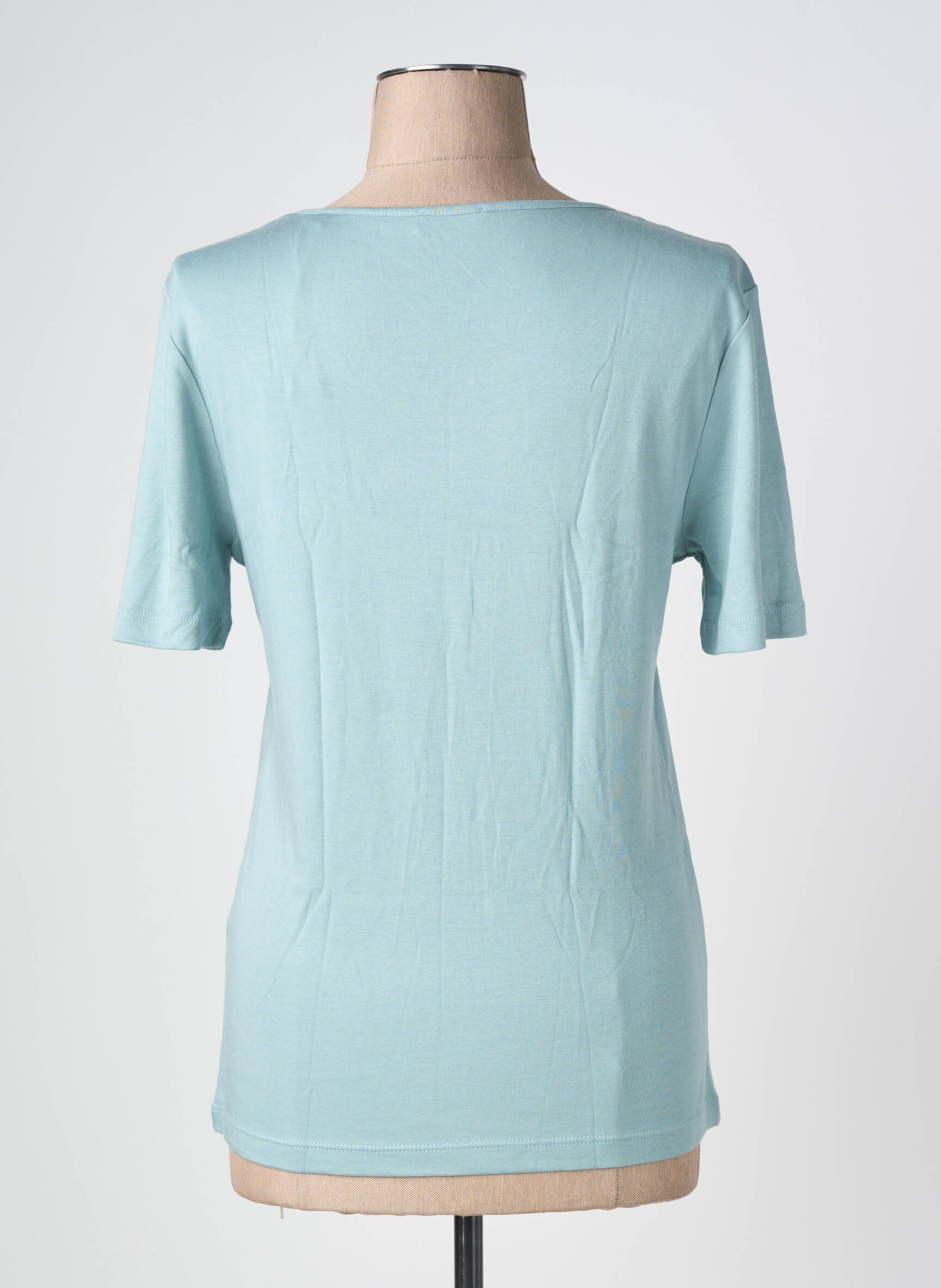 Top stretch manches courtes bleu STREET ONE femme