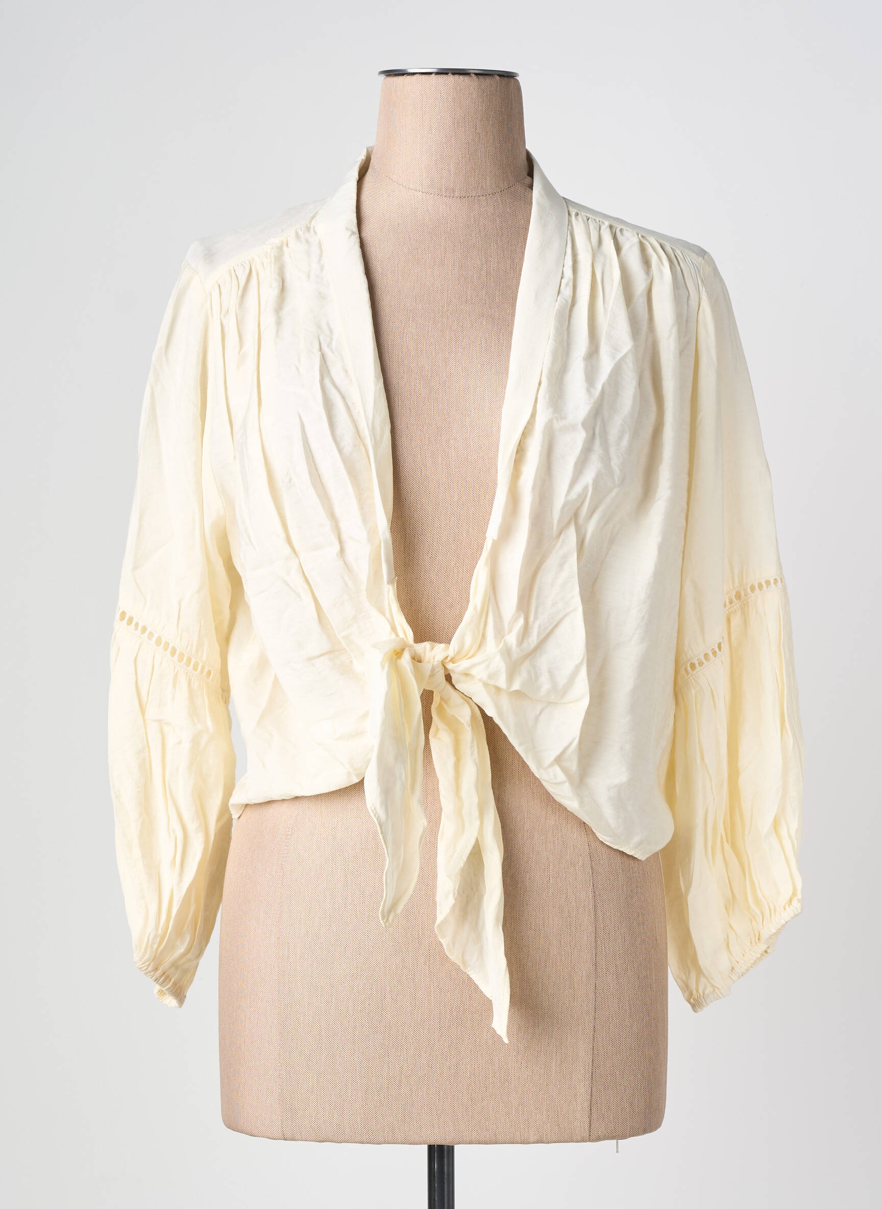 Top manches longues manches longues blanc LARAETHNICS femme