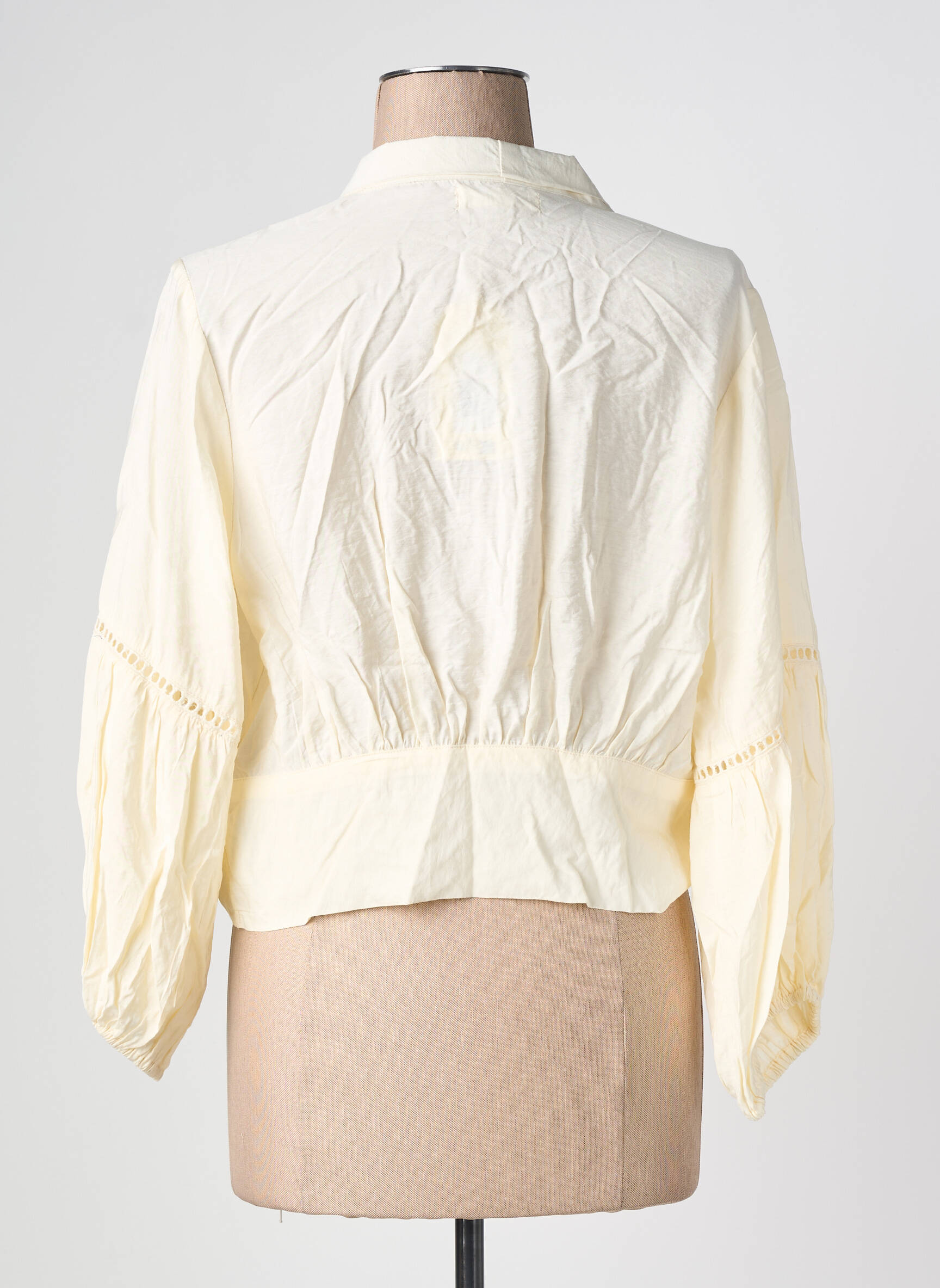 Top manches longues manches longues blanc LARAETHNICS femme