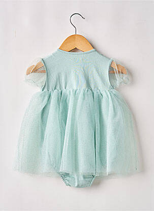 Robe mi-longue sans manche sans manche vert MAYORAL fille