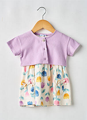 Ensemble robe type de haut veste violet MAYORAL fille