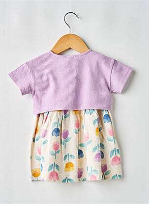 Ensemble robe type de haut veste violet MAYORAL fille