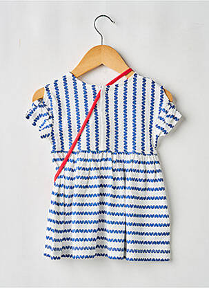 Robe mi-longue manches courtes manches courtes bleu MAYORAL fille