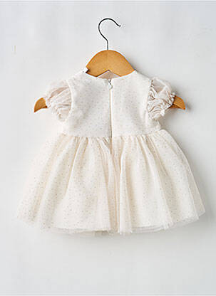 Robe mi-longue sans manche sans manche beige MAYORAL fille