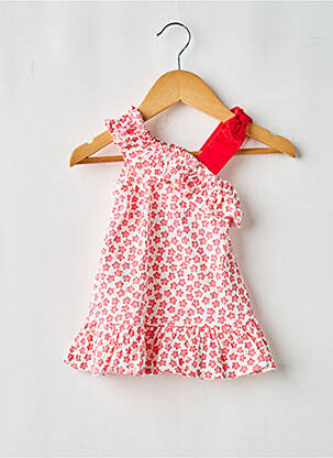 Robe mi-longue sans manche sans manche rouge MAYORAL fille