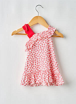 Robe mi-longue sans manche sans manche rouge MAYORAL fille