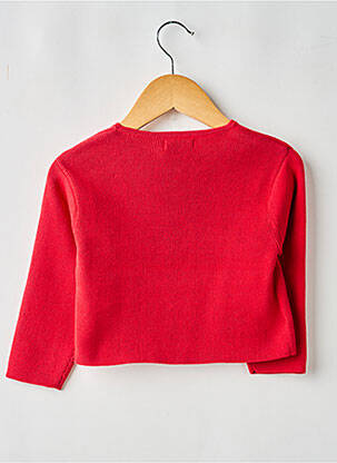 Gilet manches longues coupe droite rouge MAYORAL fille