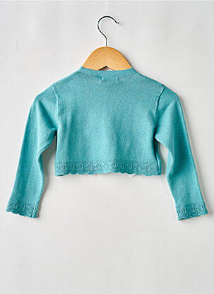 Gilet manches longues coupe droite bleu MAYORAL fille