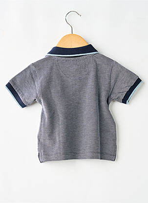 Polo stretch manches courtes bleu LOSAN garçon