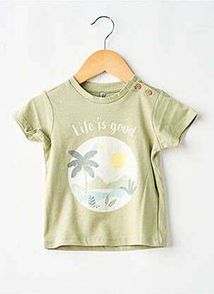 T-shirt stretch manches courtes vert LOSAN garçon