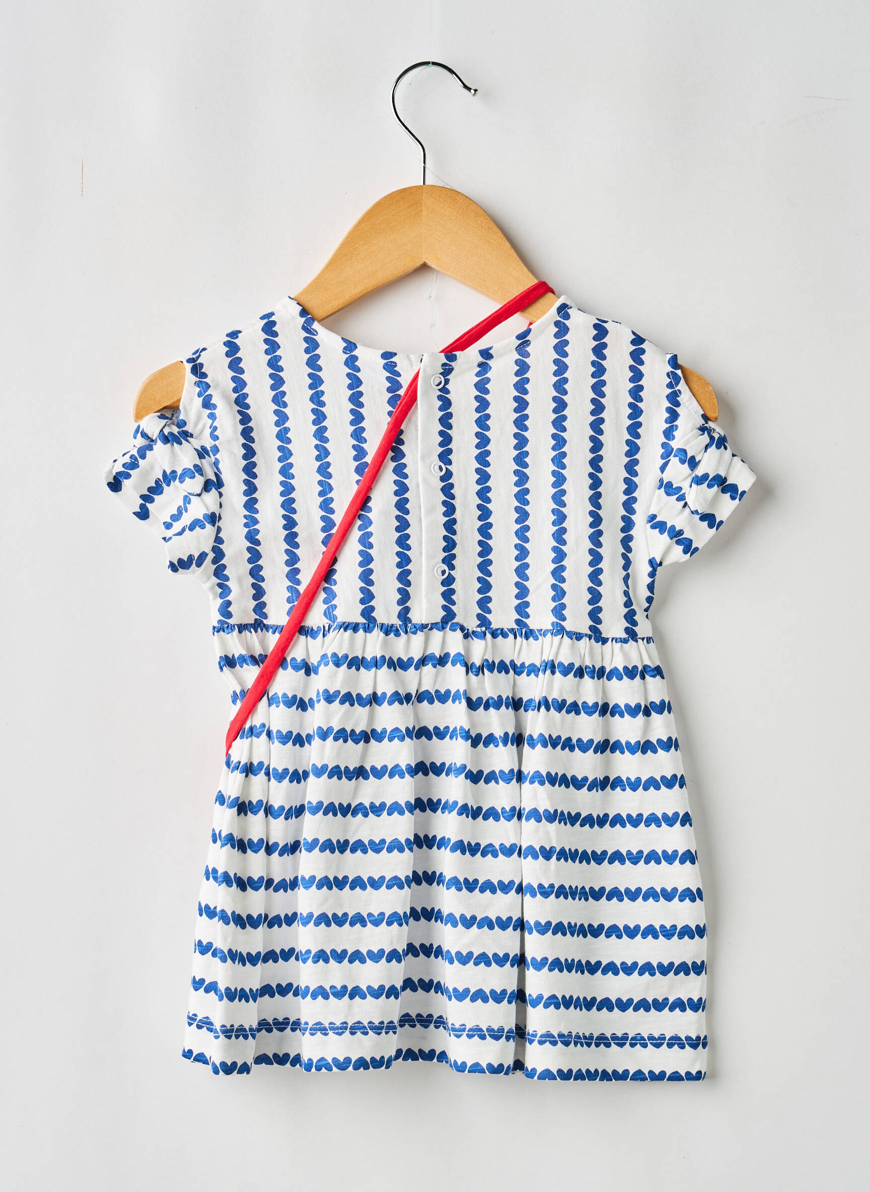 Robe mi-longue manches courtes manches courtes bleu MAYORAL fille