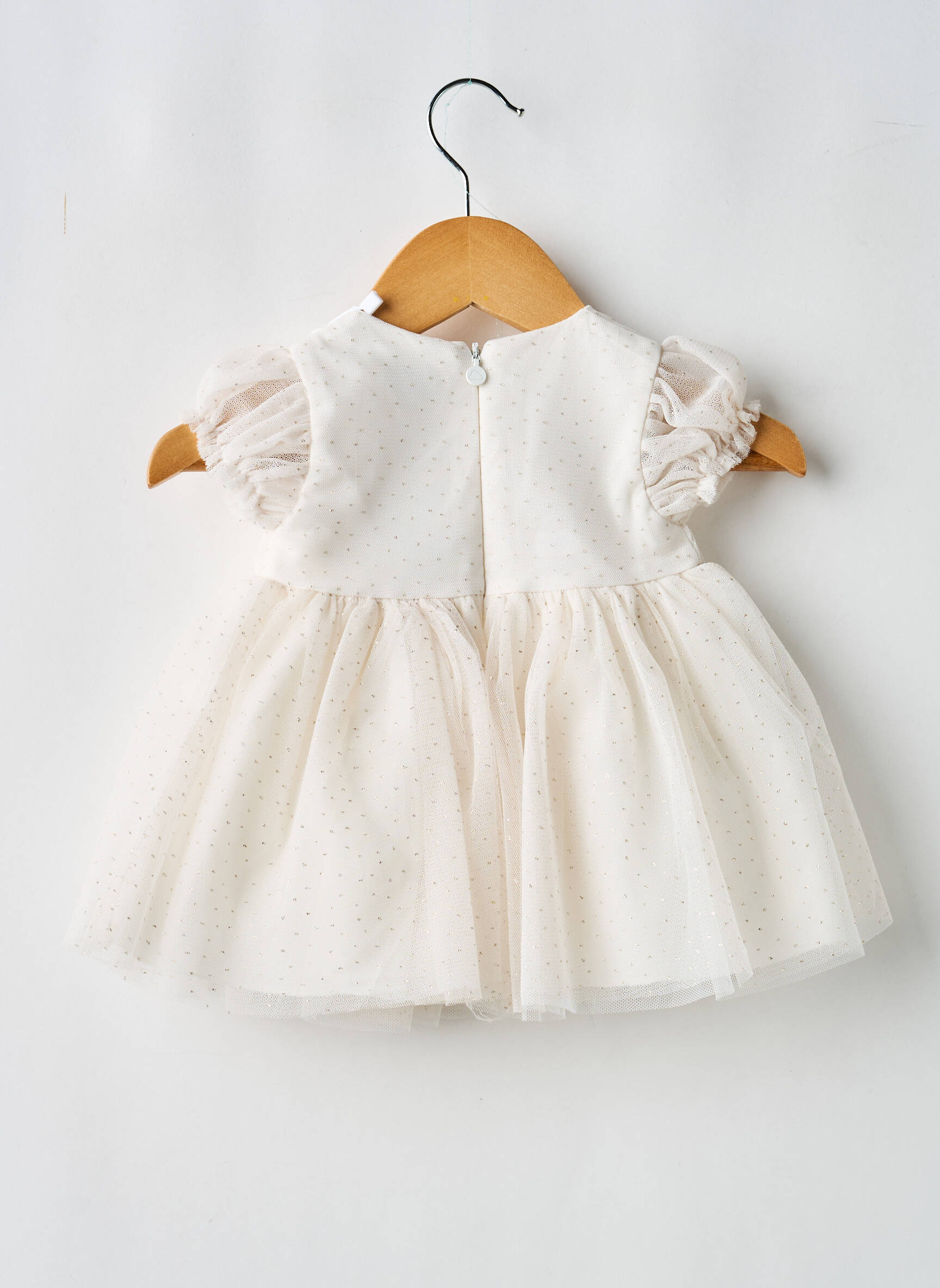 Robe mi-longue sans manche sans manche beige MAYORAL fille