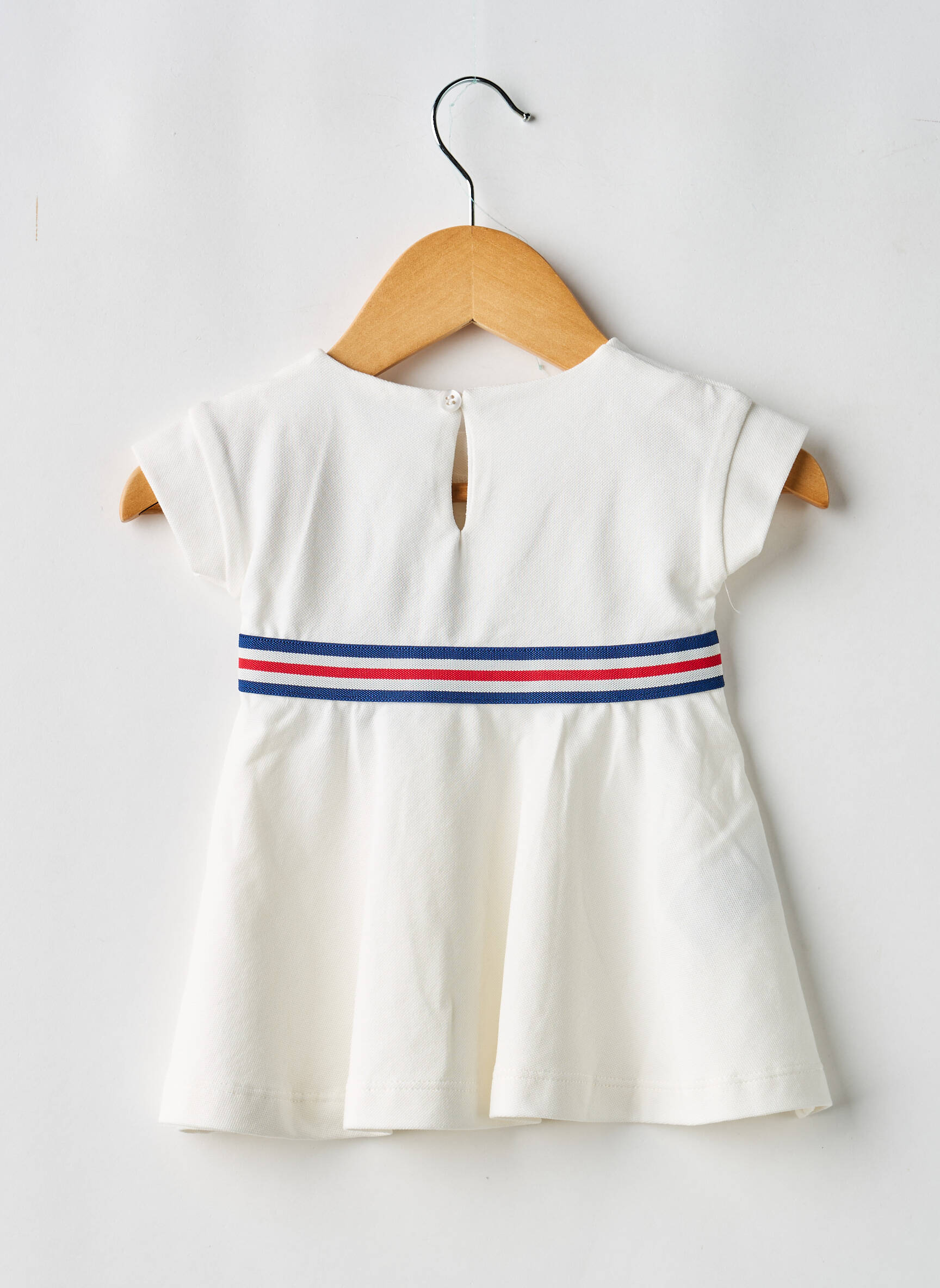 Robe mi-longue manches courtes manches courtes blanc MAYORAL fille