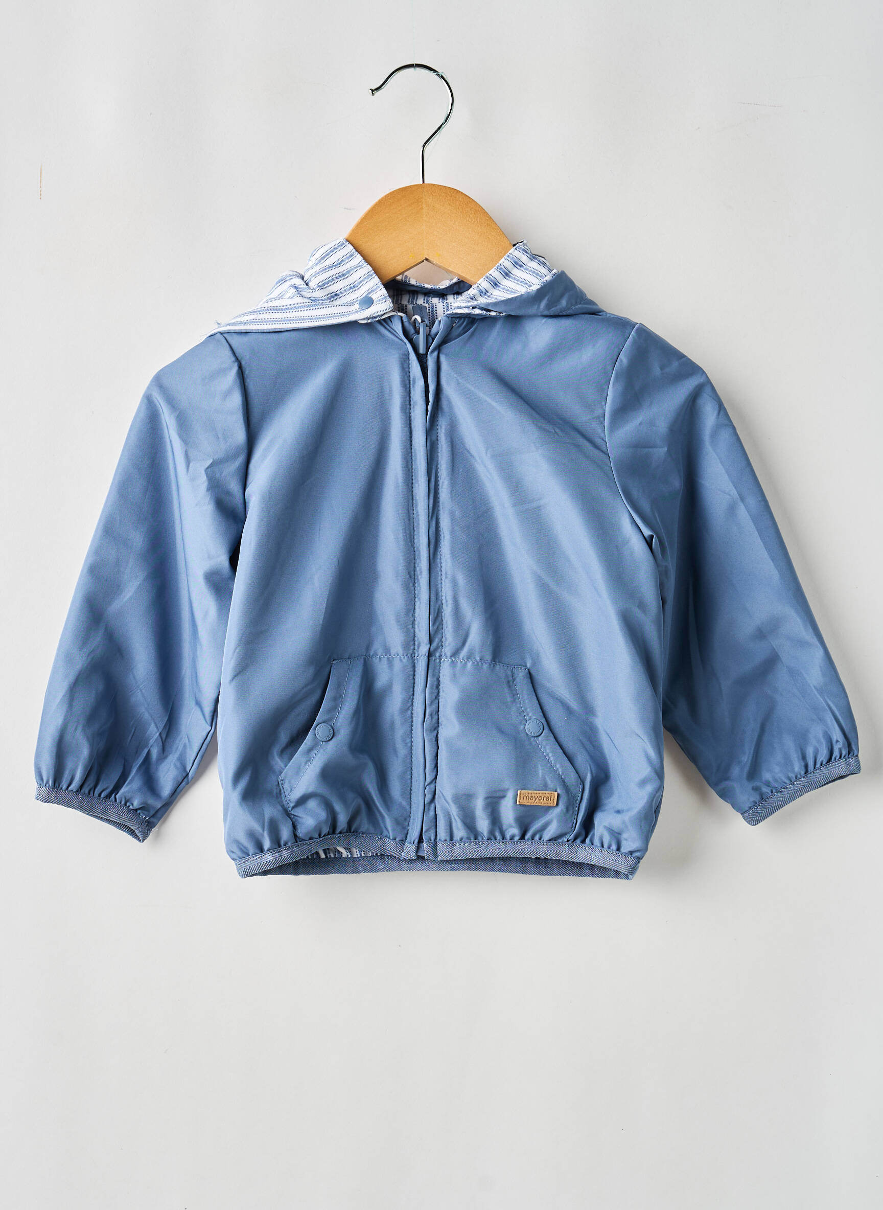 Coupe-vent a capuche bleu MAYORAL enfant