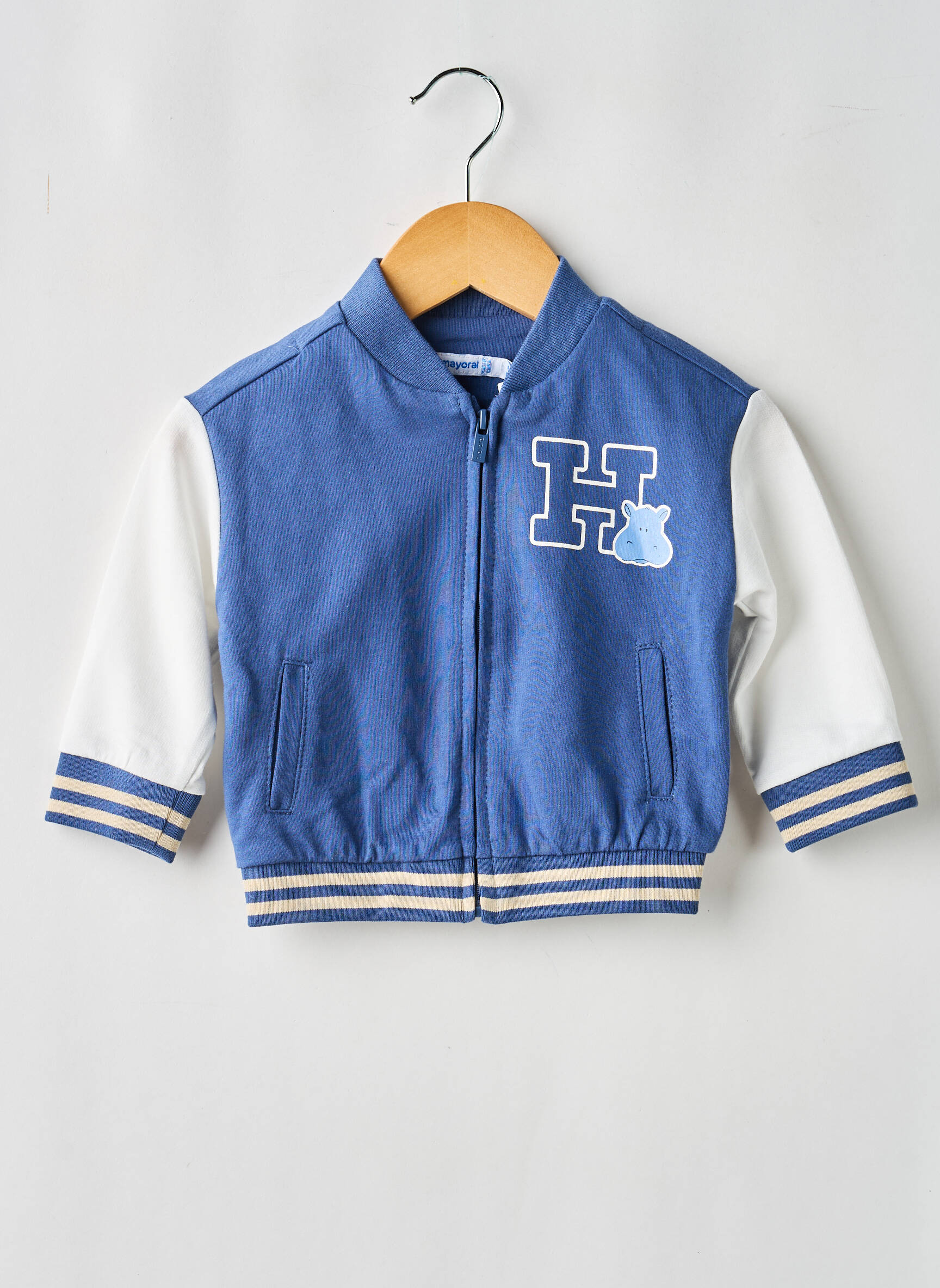 Veste casual poignets poignets élastiqués bleu MAYORAL garçon