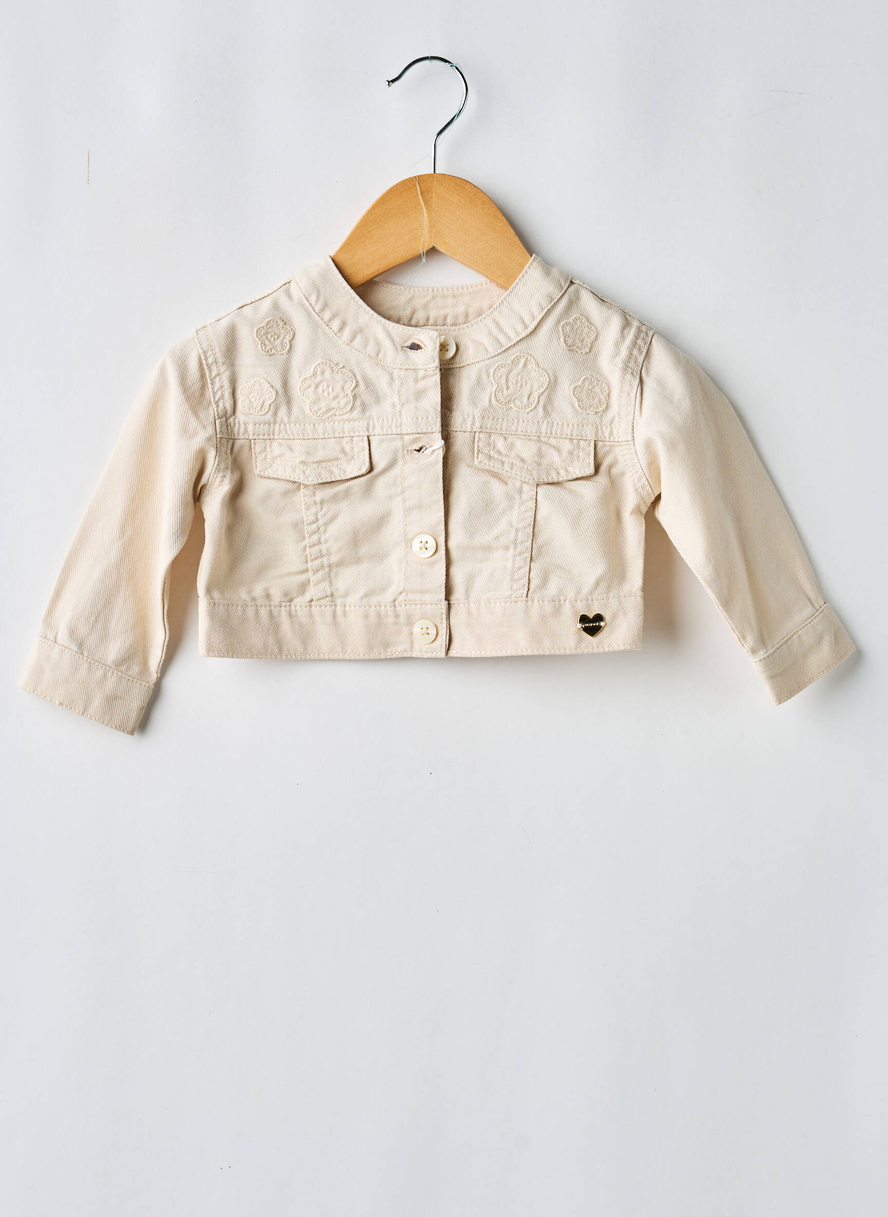 Boléro coupe droite beige MAYORAL fille