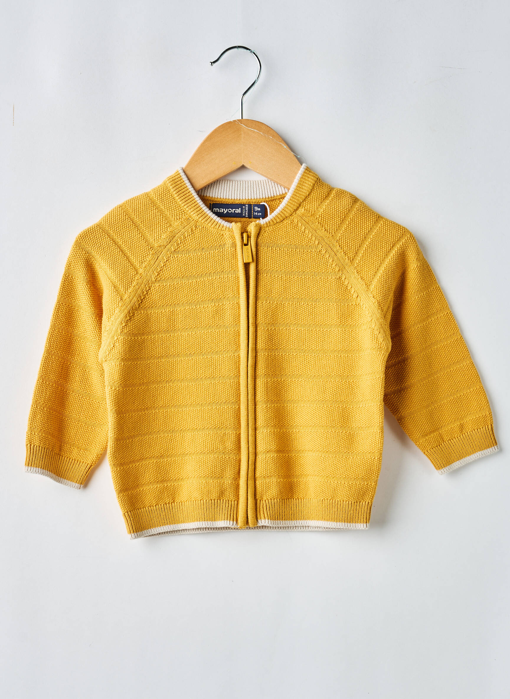 Veste casual poignets poignets élastiqués jaune MAYORAL garçon