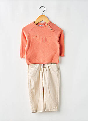 Ensemble pantalon poches orange MAYORAL garçon