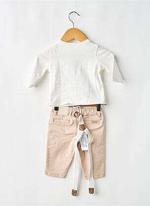 Ensemble pantalon coupe droite beige MAYORAL garçon