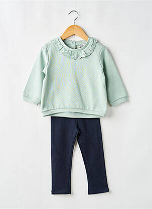Ensemble pantalon manches longues vert LOSAN fille