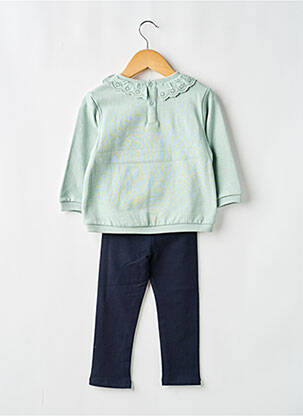 Ensemble pantalon fermeture pressionnée vert LOSAN fille