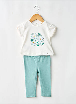 Ensemble pantalon type de haut t-shirt vert MAYORAL fille