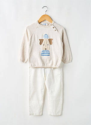 Ensemble pantalon poches beige MAYORAL garçon