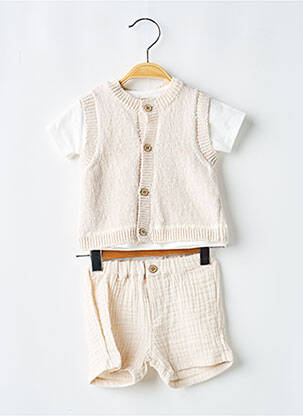Ensemble pantalon col rond beige MAYORAL garçon