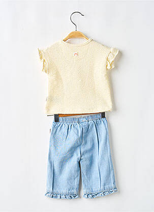 Ensemble pantalon type de haut t-shirt jaune NOPPIES fille