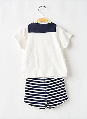 Ensemble short broderie blanc PETIT BATEAU garçon