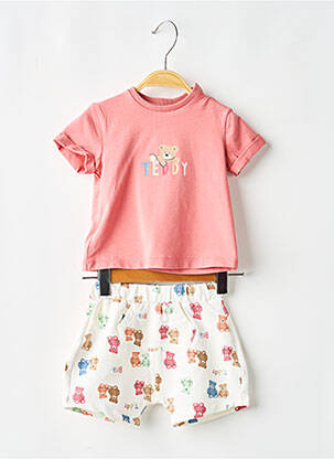 Ensemble short taille élastique blanc MAYORAL garçon