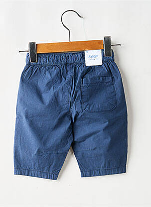 Pantalon droit fermeture liens à nouer taille élastique bleu MAYORAL garçon