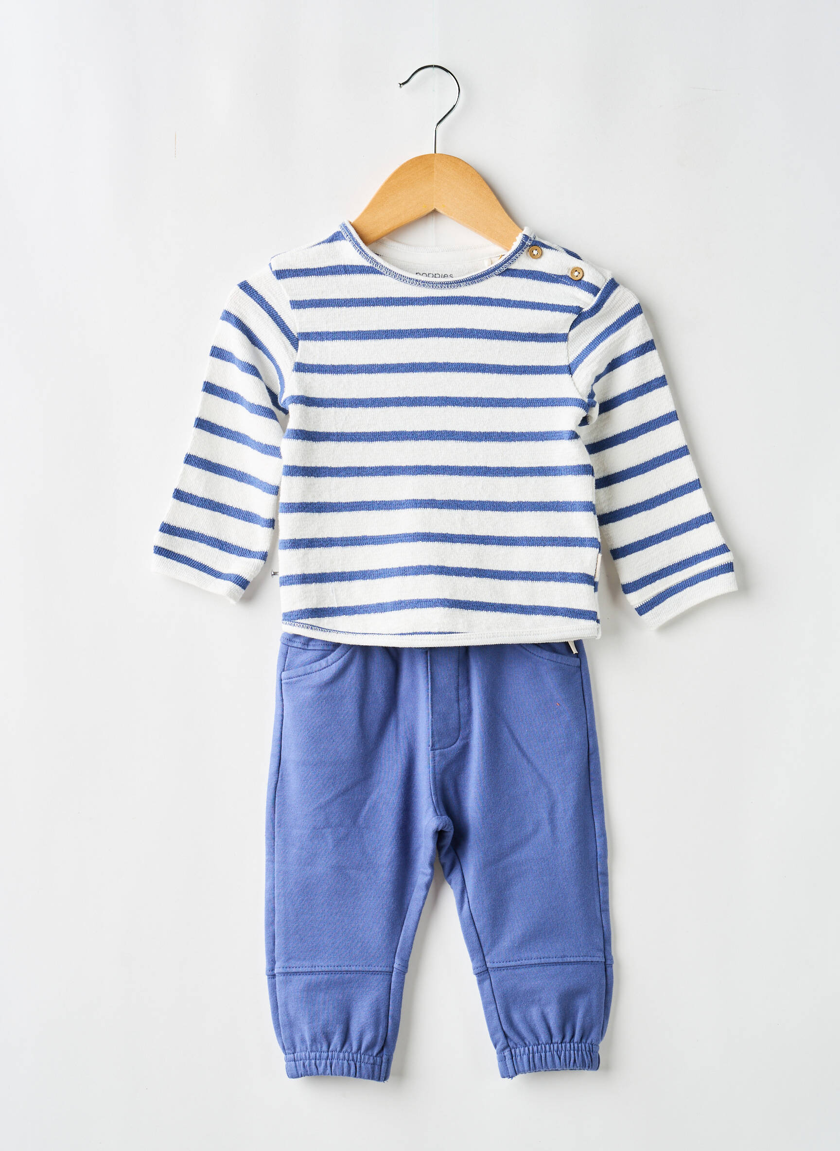 Ensemble pantalon taille élastique bleu NOPPIES garçon