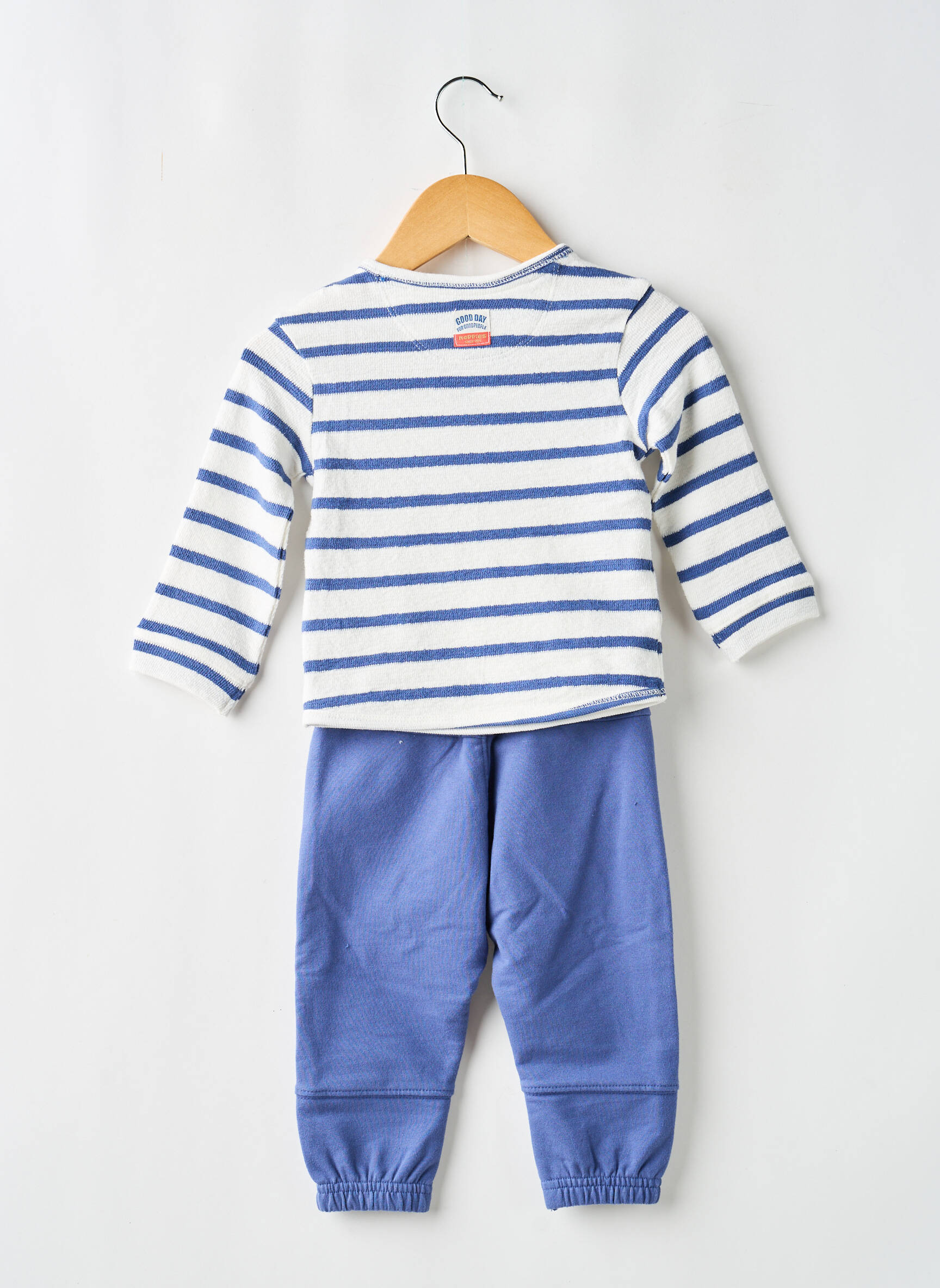Ensemble pantalon taille élastique bleu NOPPIES garçon